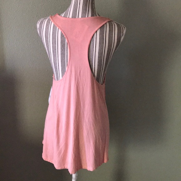 Free People Amelia Racerback Tank Peach - Picture 4 of 6